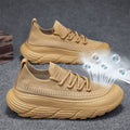 2026 spring men's casual shoes: new flyknit versatile casual minimalist breathable slip-on athletic mesh sneakers - trendy style