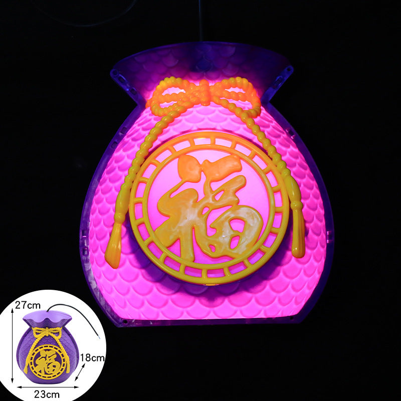 LED lucky bag light landscape light luminous outdoor waterproof project lighting light, street hanging tree decorative lights lucky bag light