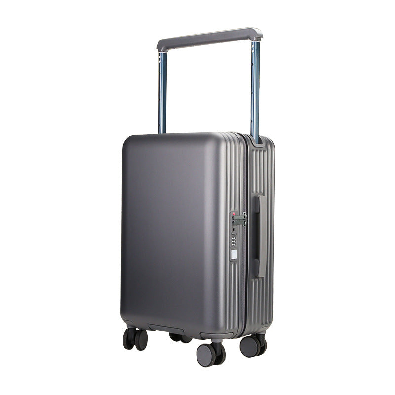 New high-value student wide trolley suitcase, silent universal wheel boarding case 24-inch PC anti-drop suitcase