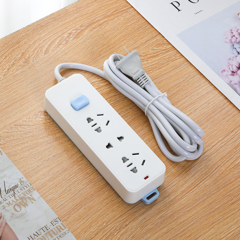 Two-pin socket with usb2 slot, two-hole power strip, two-pin power strip, two-pin wiring board, two-pin two-phase power strip, two holes