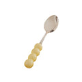 Milk white tip spoon (four beads)