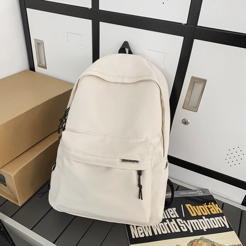 Couple backpack simple large capacity travel backpack female leisure Japanese junior high school student high school student schoolbag male