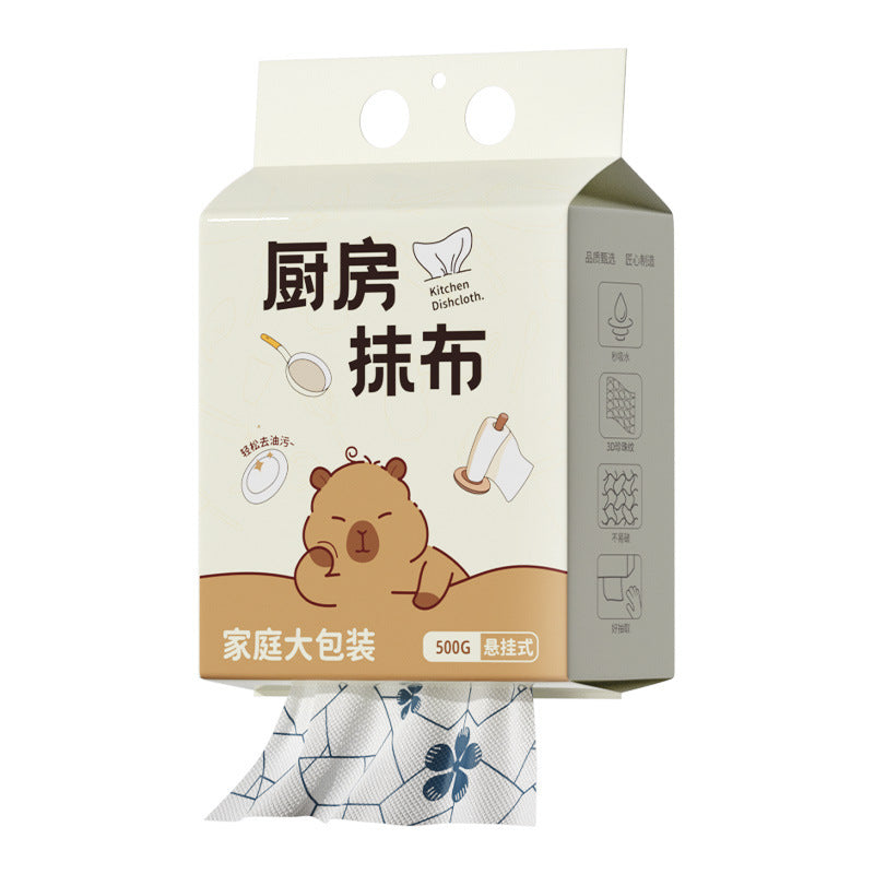 Removable rag absorbs water and is not easy to shed lint. for home use, disposable and washable lazy rag. kitchen cleaning pad does not stick to oil