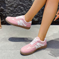 Amazon retro red german army trainers (gats) for women,  spring new collection, flat sole, export quality, student sneakers, casual athletic shoes