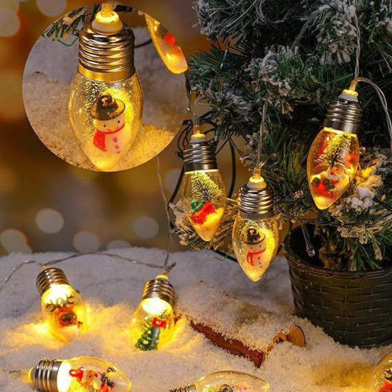 New wholesale LED bulb light Christmas chandelier light string Christmas tree wall hanging light gift living room decoration box light