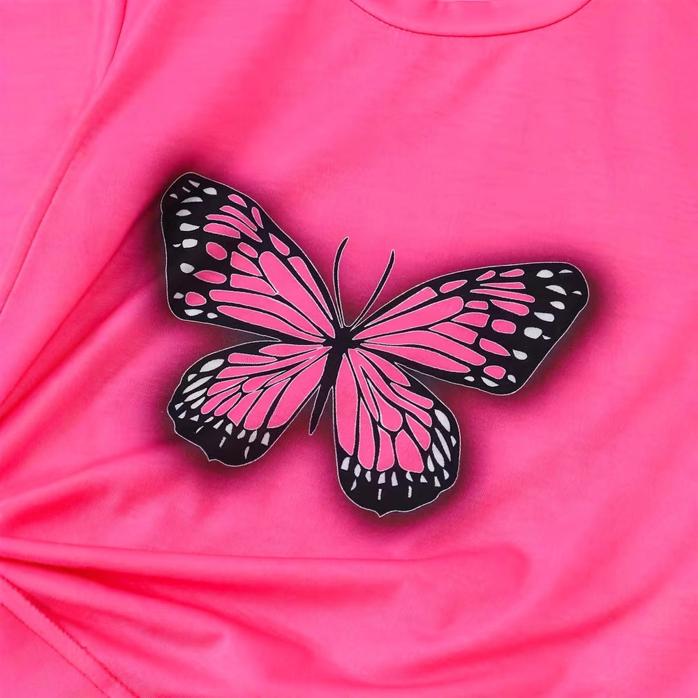 wholesale girls' short-sleeve and shorts sets, fashionable spring, summer, and autumn outfits for girls