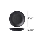 Vintage creative ceramic dinnerware western plate home frosted line ceramic dish hotel restaurant business plate