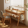 Solid wood nordic desk - bedroom writing desk, student home study table, minimalist simple desktop office desk, computer desk