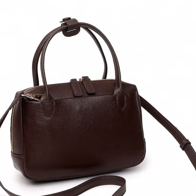 Bag 2024fall and winternew arrival bucket bag vegetable basket women's bag genuine leather satchel bag classysenseniche style crossbody bag