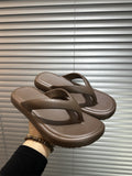 Eva flip-flops women's summer 2026 new french style flat bottom outdoor summer sandals beach wear fashion