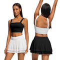 New tennis outfit fitness set women's badminton outdoor sports top tank top running skirt sports set