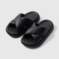 Cross-strap slippers for women, summer outerwear, new arrivalfashion couple shoes for women, home non-slip thick sole slippers, men's flip-flops