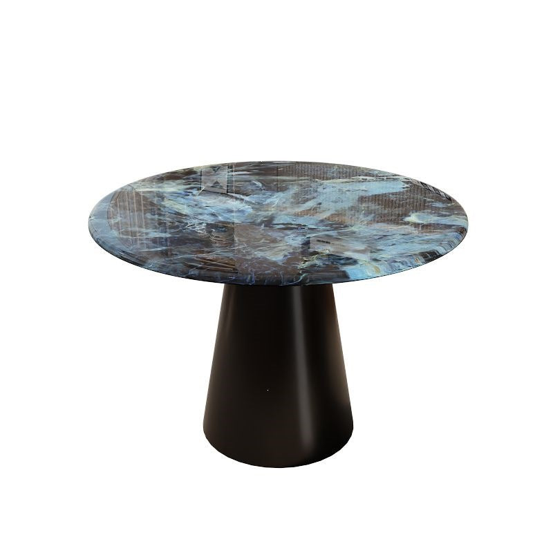 European-style high-end microcrystalline stone slab tabletop commercial negotiation table and chair combination for home restaurant table popular instagram style