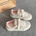 Versatile white sneakers - soft sole, women's style, 2026 new spring/autumn collection, thick sole casual bread shoes, trendy student footwear