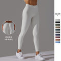 Fashionnew arrival butt lift and tummy control without embarrassing line elastic tight yoga pants v waist brushed nude sports fitness pants