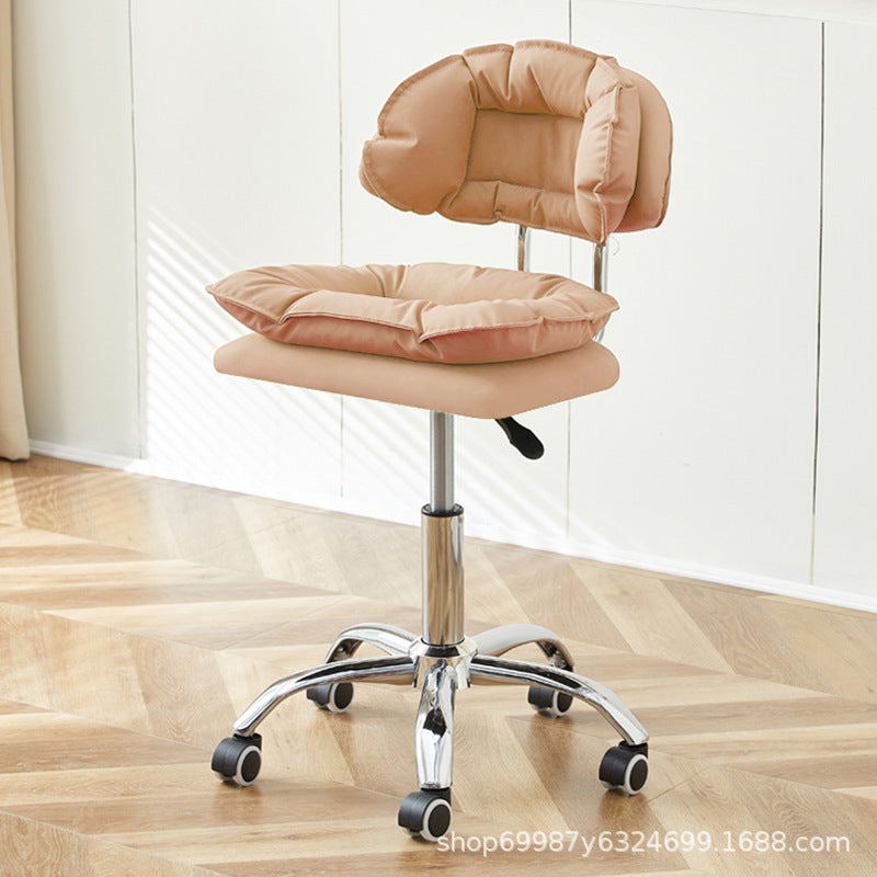 Beauty Chair Nail Art Eyelash Stool Barber Shop Backrest Lifting Chair Household Girls Bedroom Dressing Stool