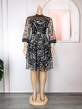 Fashionexport dress a-line skirt africanplus size women's clothing  chiffon cake skirt dress comes with belt