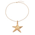 Wholesale starfish necklace - cross-border vintage ocean-inspired jewelry - women's unique, high-end double-layer pendant - starfish clavicle chain