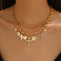 Wholesale cross necklaces - cross-border, niche, high-end jewelry & accessories - hip-hop punk style pendants - heart necklaces for women
