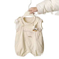 Baby summer outfit  new arrival: boys' and girls' summer short-sleeve set, korean style overalls two-piece baby clothes