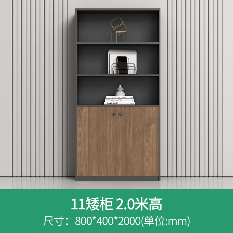 Modern wooden file cabinet office partition low cabinet combination wall-mounted office cabinet with lock storage cabinet office cabinet