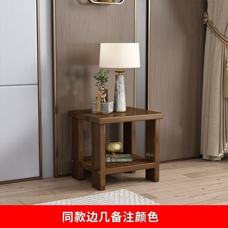 Solid wood sofa combination new chinoiseriefor home living room small apartment straight row three-person slot simple rental room single sofa