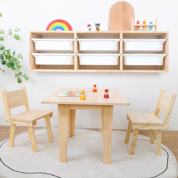 Children's room solid wood toy storage rack Wall-mounted wall storage rack Baby toy sorting box Locker