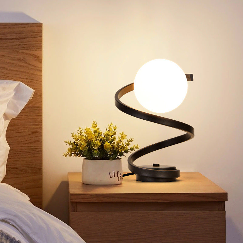 Table lamp night lamp dormitory eye protection desk lamp modern simple bedroom bedside table lamp creative warm atmosphere lamp