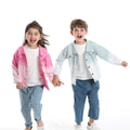 Export children's clothing boys and girls autumn outwearnew arrivalchildren's casual candy color denim tops boys spring & fall