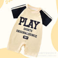 Summer lightweight baby romper - short sleeve infant outfit for summer outdoor wear - breathable bodysuit/onesie