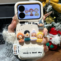 Three-dimensional fun doll leather pattern suitable for apple 17promax mobile phone case iphone15 protective anti-fall sheath 13