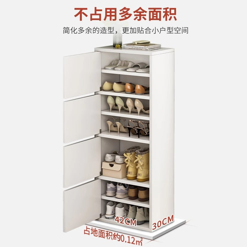 Shoe cabinet small narrow door entry indoor shoe cabinet integrated against the wall 2025 new entrance cabinet corridor simple shoe rack