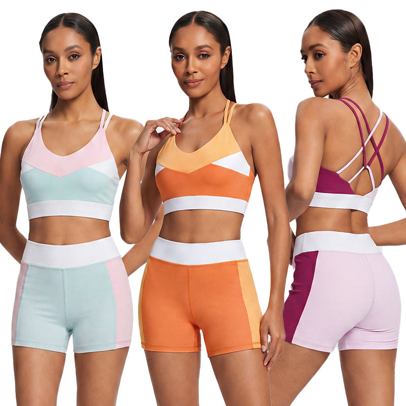 yoga outfit set - women's two-piece: tight-fitting, backless, quick-dry yoga, pilates, workout, fitness, and running