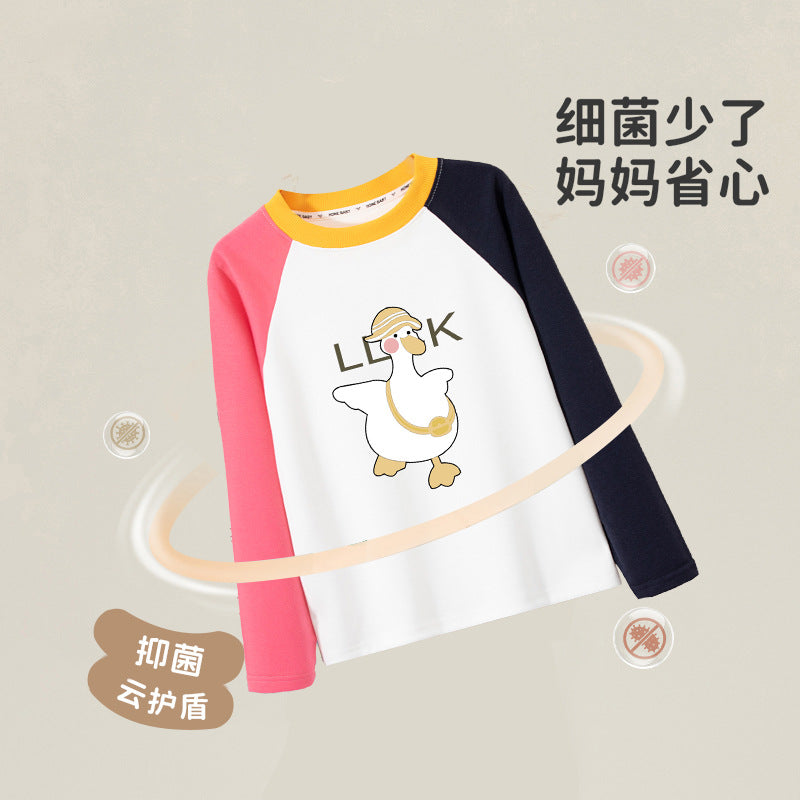 new kids' printed long-sleeve t-shirt/sweatshirt - unisex baby & toddler spring/autumn crewneck base layer