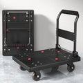 Trolley silent trolley folding hand trolley for home portable four-wheel transporter trailer trailer flatbed truck