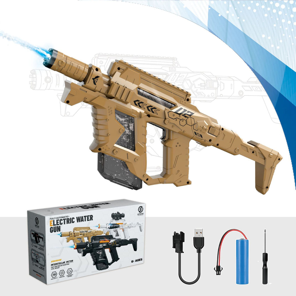 new product interstellar pulse water gun victor electric continuous light large capacity water spray water splash festival