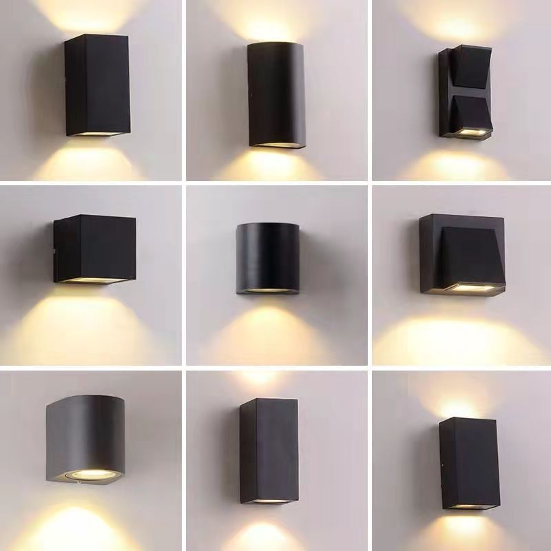 Led wall lamp hotel courtyard balcony waterproof stair aisle outdoor wall washer up and down light wall illumination light