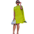 African cross-border  new arrivalfashion african elegantwork clothingpure color leisureloose style dress big sale