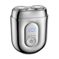 Magnetic floating head mini alloy electric shaver - fully washable, car-use razor - wholesale portable