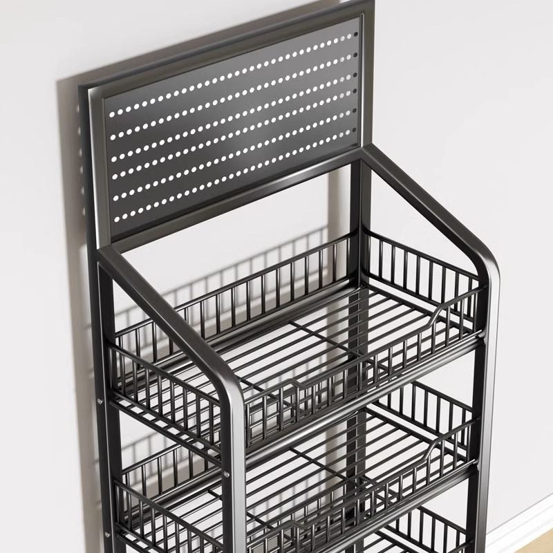 Kitchen storage rack vegetable floor-standing movable trolley multi-layer storage rack for home fruit and vegetable multi-functional vegetable rack