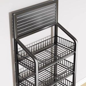 Kitchen storage rack vegetable floor-standing movable trolley multi-layer storage rack for home fruit and vegetable multi-functional vegetable rack