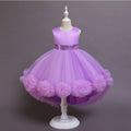 in stockkids dress ball flower tail wedding dress princess dress piano performance dress female baby dress