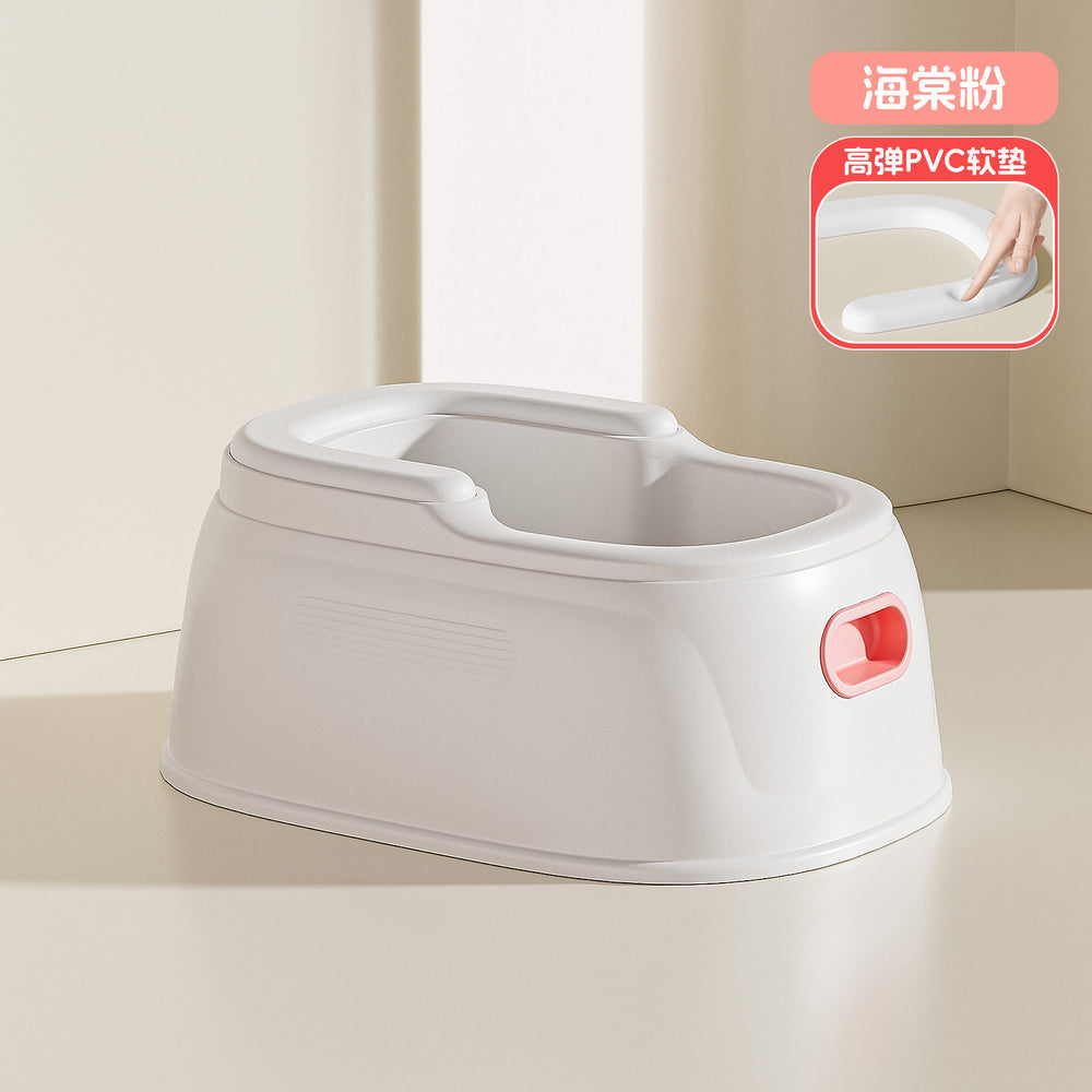 Kids' potty training seat - baby & toddler toilet trainer - gentle cleansing for little girls & boys - sit-down design, no squatting required