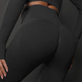 New arrivalknitting seamless peach butt tight yoga pants women's high waist butt showing running sports fitness pants processing personalized