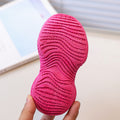 Vancahao kids' casual chunky sneakers -  autumn new trendy mesh shoes, breathable thick-soled flyknit athletic shoes