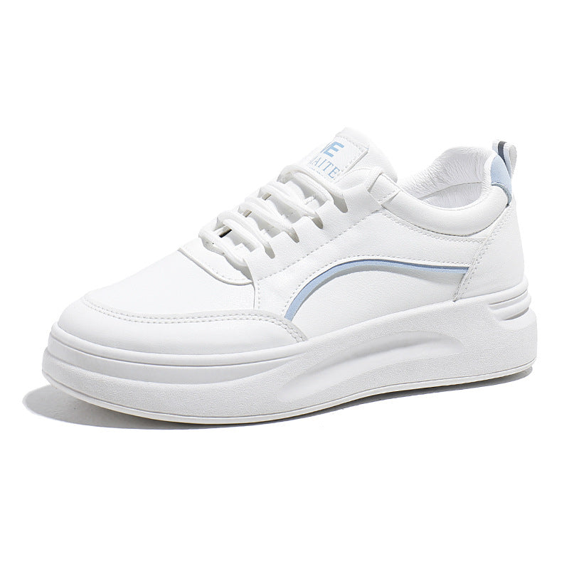 Spring autumnew arrivaldaily round toe flat heel white shoes female student casual shoes k-style breathable female sports sneakers female
