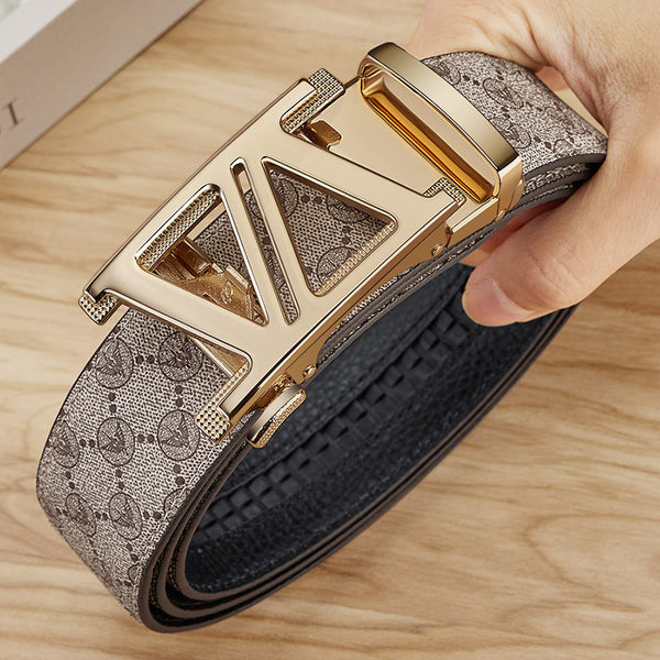Emperor Paul Belt Men's Premium Sense Fashion Versatile Automatic Buckle Belt Men's Business Casual Belt Men's Trend