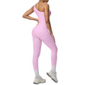 New arrival: barely-there feel, tight-fitting yoga set - one-shoulder, beautiful back, high-waisted, butt-lifting workout leggings - quick-dry running & fitness apparel