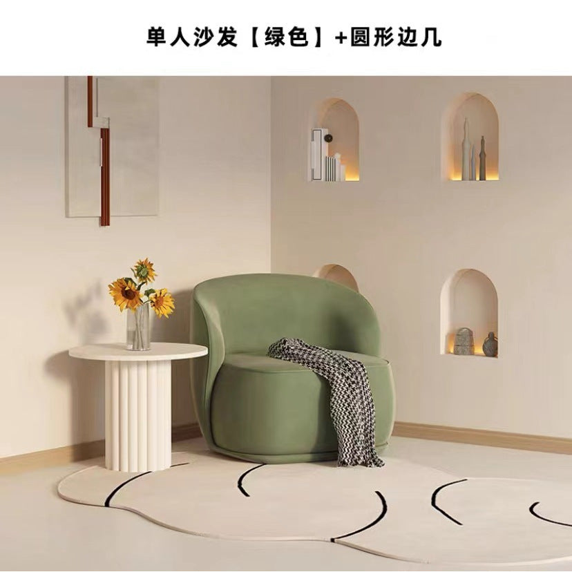 Single sofa chair popular balcony casual single chair beauty salon rest area reception negotiation table and chair combination scandinavian