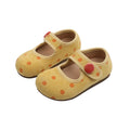 Vancahao girls' leather shoes,  autumn new collection, birkenstock-style fashionable and versatile polka dot shoes, outdoor children's footwear